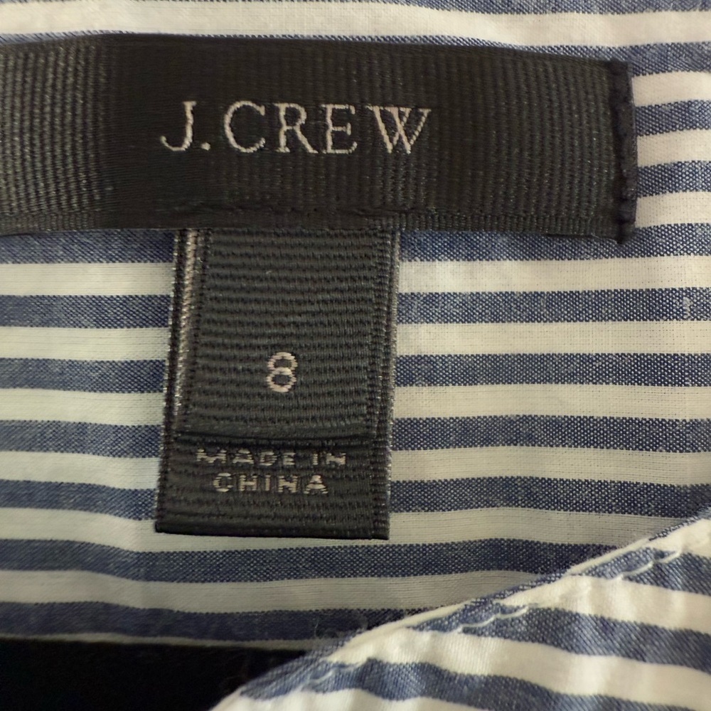 J. Crew Blue and White Striped Blouse - Picture 4 of 4
